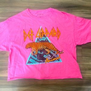 Def Leppard Crop T Shirt